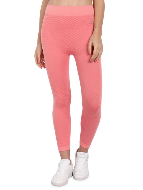 pink self design legging - 18453569 - Standard Image - 1