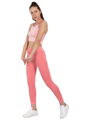 pink self design legging - 18453569 - Standard Image - 4