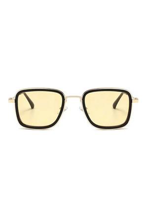 yellow lens rectangular sunglasses for men and women - 18453659 - Standard Image - 2