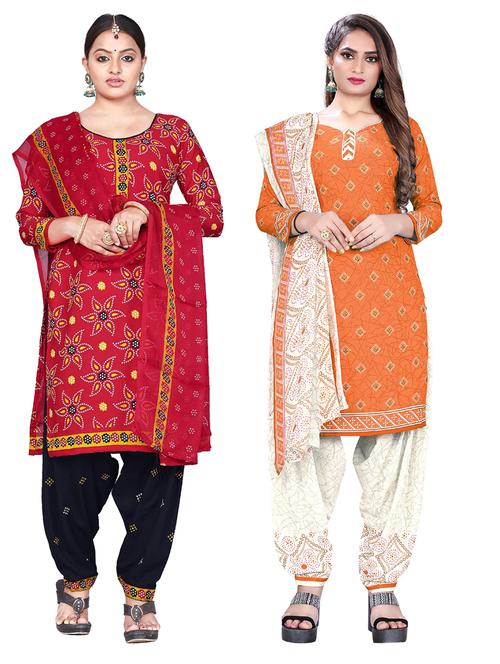 set of 2 unstitched suit set combos - 18453925 - Standard Image - 1