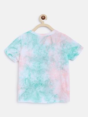 girls multi colored tie & dye shorts set - 18454476 - Standard Image - 3