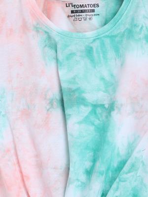 girls multi colored tie & dye shorts set - 18454476 - Standard Image - 6