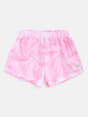 girls pink tie & dye shorts set - 18454478 - Standard Image - 4