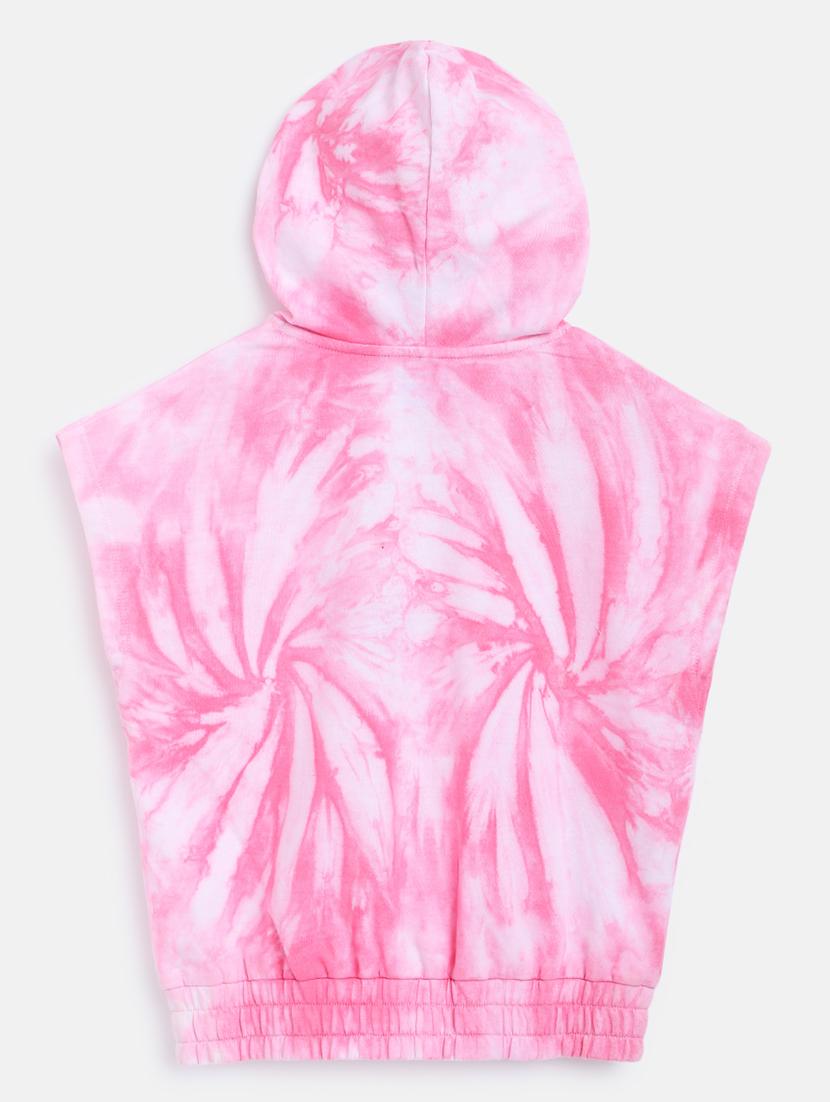girls pink tie & dye shorts set - 18454478 - Zoom Image - 3