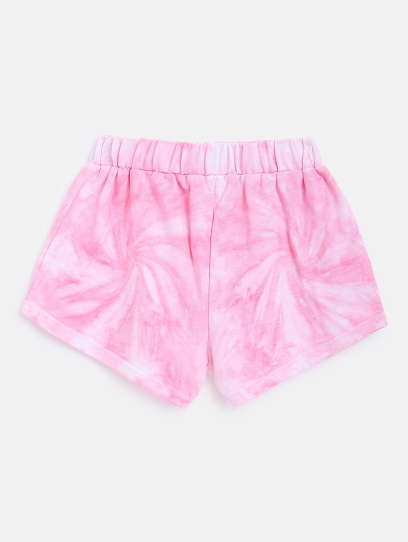 girls pink tie & dye shorts set - 18454478 - Zoom Image - 5