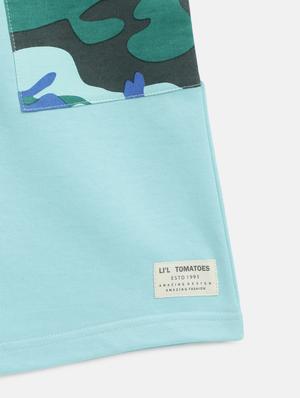 boys blue color block shorts - 18454498 - Standard Image - 4