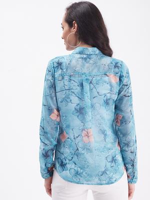 long sleeved printed regular shirt - 18454541 - Standard Image - 3