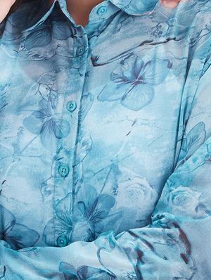 long sleeved printed regular shirt - 18454541 - Standard Image - 5