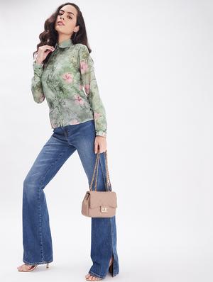 long sleeved printed regular shirt - 18454542 - Standard Image - 4