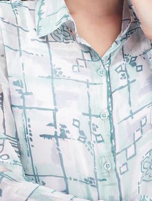 long sleeved printed regular shirt - 18454543 - Standard Image - 4