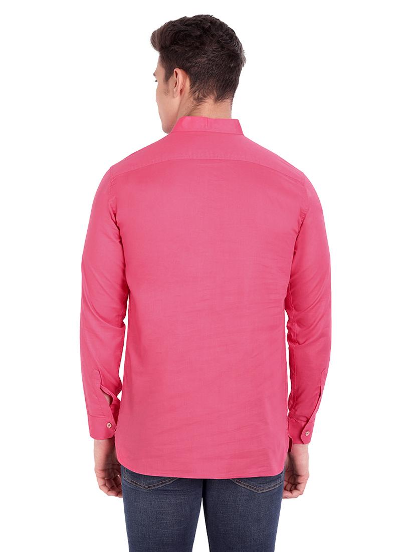 pink solid short kurta - 18454628 - Zoom Image - 3