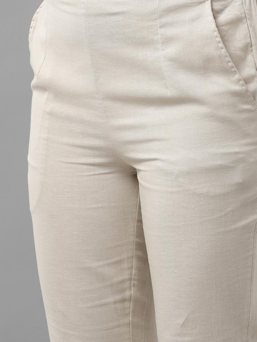 mid rise solid cigarette pant trouser - 18455259 - Zoom Image - 5