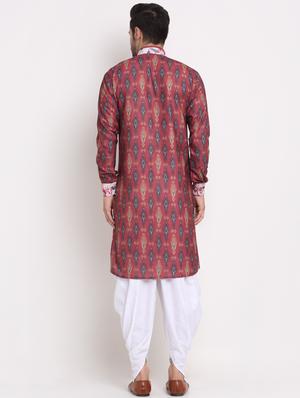 printed dhoti kurta set - 18456236 - Standard Image - 2