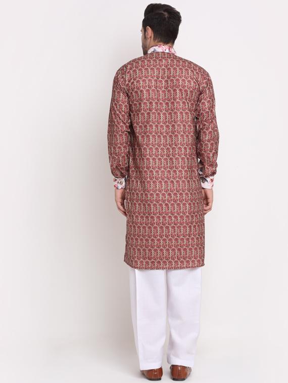 printed kurta pyjama set - 18456251 - Zoom Image - 3