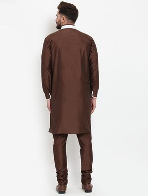 solid kurta with churidaar pyjama - 18456267 - Standard Image - 3