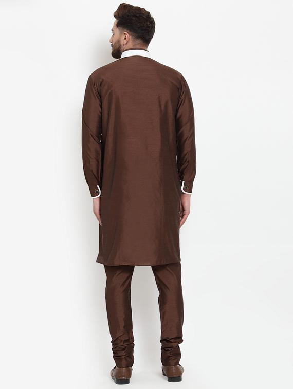 solid kurta with churidaar pyjama - 18456267 - Zoom Image - 3