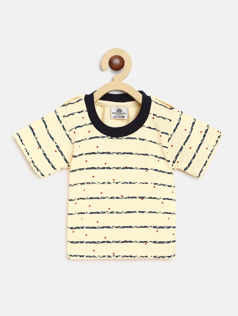 boys navy blue dungaree with striped t-shirt - 18456301 - Zoom Image - 2