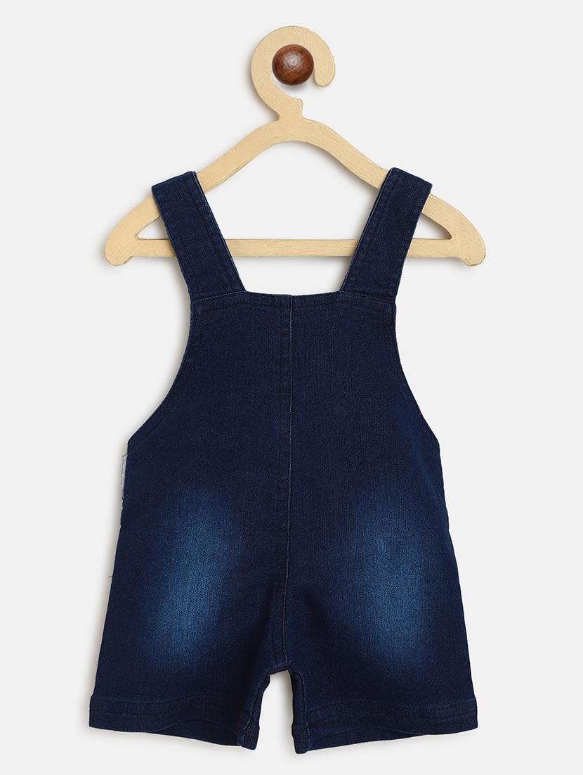 boys navy blue dungaree with striped t-shirt - 18456301 - Zoom Image - 4