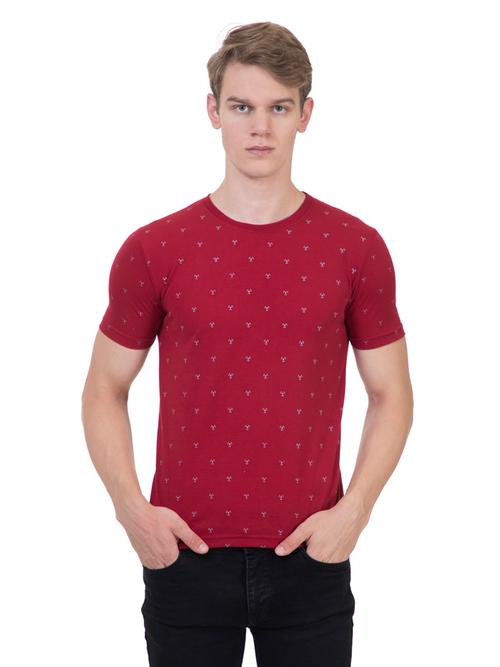 men printed round neck tshirt - 18457680 - Standard Image - 1