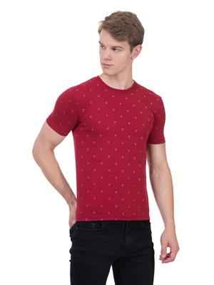 men printed round neck tshirt - 18457680 - Standard Image - 2