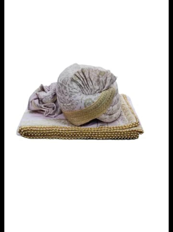groom fancy wedding pagdi stall set - 18457808 - Zoom Image - 1