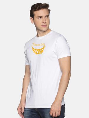white chest-printed t-shirt - 18457908 - Standard Image - 2