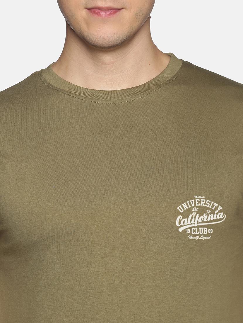 olive solid casual t-shirt - 18458000 - Zoom Image - 5