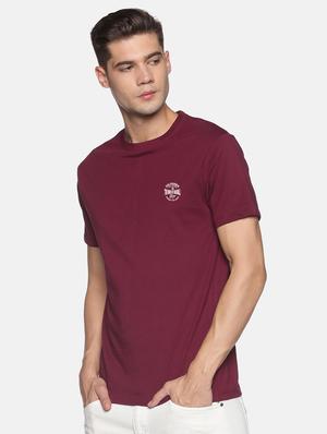 purple solid casual t-shirt - 18458057 - Standard Image - 2