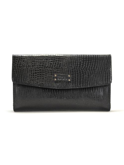 black textured regular wallet - 18459152 - Standard Image - 1