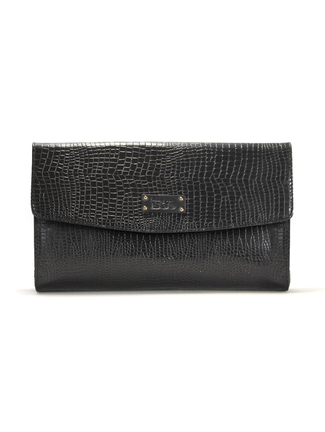 black textured regular wallet - 18459152 - Zoom Image - 1