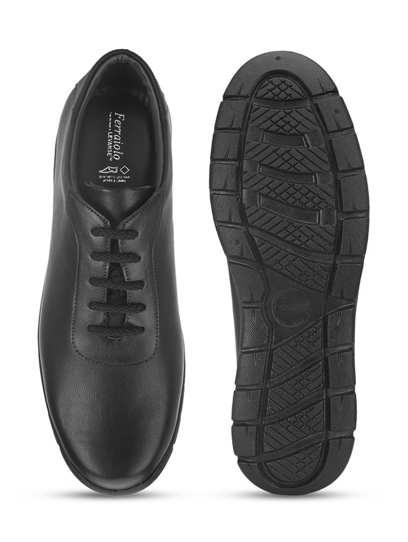 black synthetic lace up sneakers - 18459878 - Zoom Image - 4