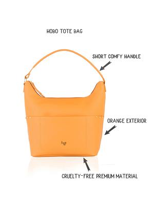 orange solid regular handbag - 18459942 - Standard Image - 2