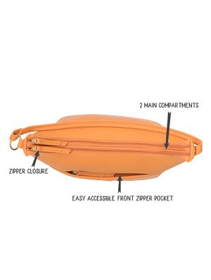 orange solid regular handbag - 18459942 - Standard Image - 4