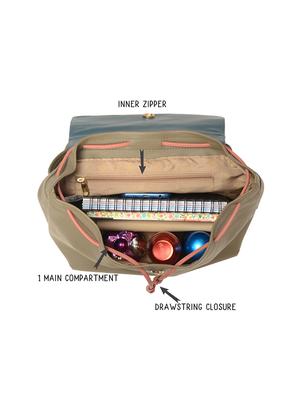 green color block regular sling bag - 18459997 - Standard Image - 4