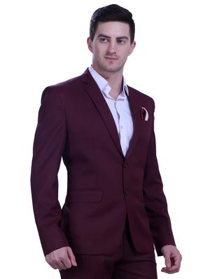 purple solid formal blazer - 18460050 - Standard Image - 2