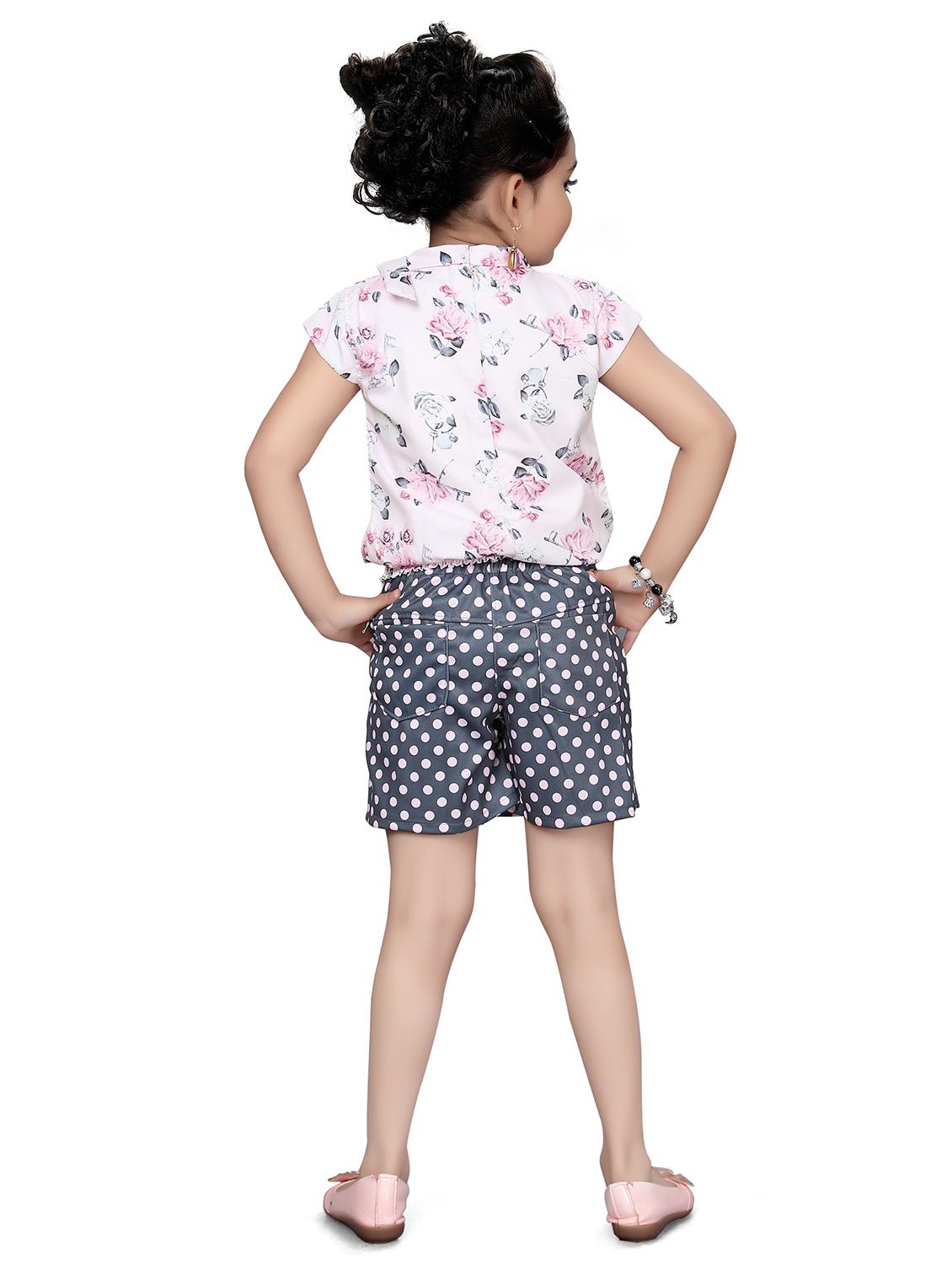 girls white floral top & polka dot skirt - 18460421 - Zoom Image - 4