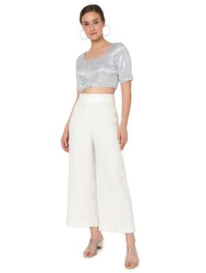 silver sequin work blouse - 18461756 - Standard Image - 5