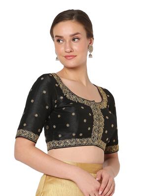 black silk embroidered blouse - 18461761 - Standard Image - 3