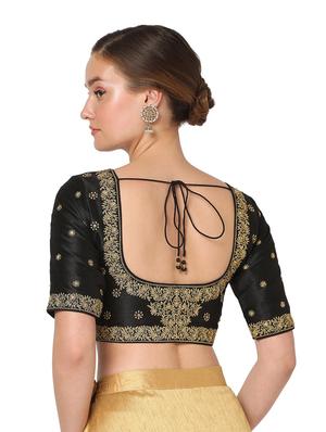 black silk embroidered blouse - 18461761 - Standard Image - 4