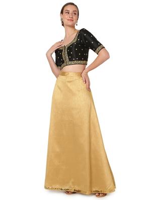 black silk embroidered blouse - 18461761 - Standard Image - 5