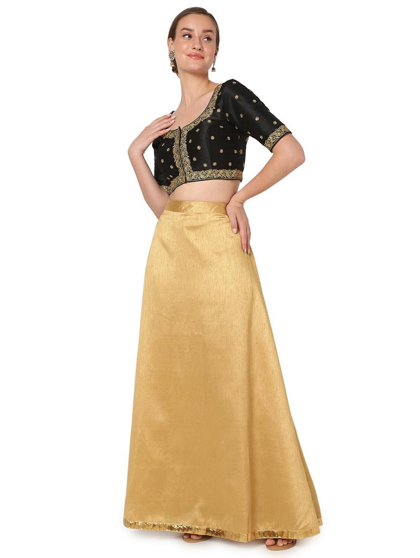 black silk embroidered blouse - 18461761 - Zoom Image - 5