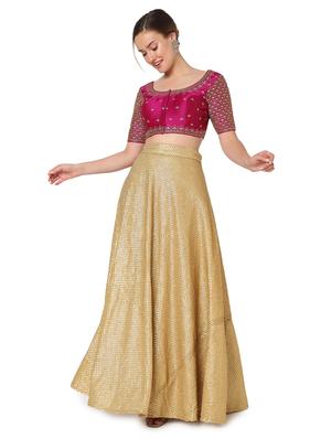pink silk embroidered blouse - 18461763 - Standard Image - 5