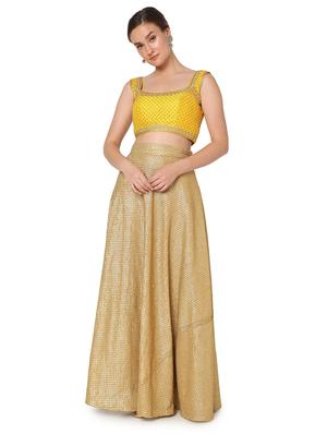 yellow silk embroidered blouse - 18461764 - Standard Image - 5
