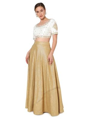 white silk embroidered blouse - 18461766 - Standard Image - 5