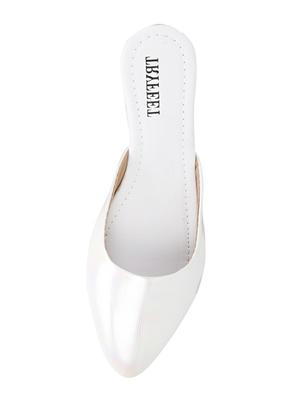 white slip on flat - 18461796 - Standard Image - 4