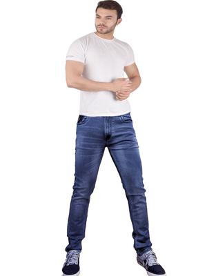 men stretch cotton knitted denim jeans. - 18462050 - Standard Image - 6