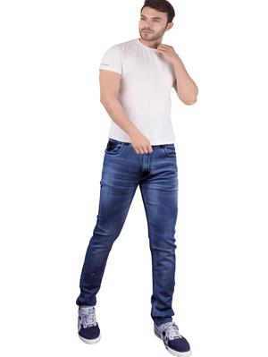 men stretch cotton knitted denim jeans. - 18462050 - Standard Image - 7