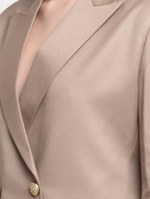 lapel neck solid formal blazer - 18462222 - Standard Image - 5
