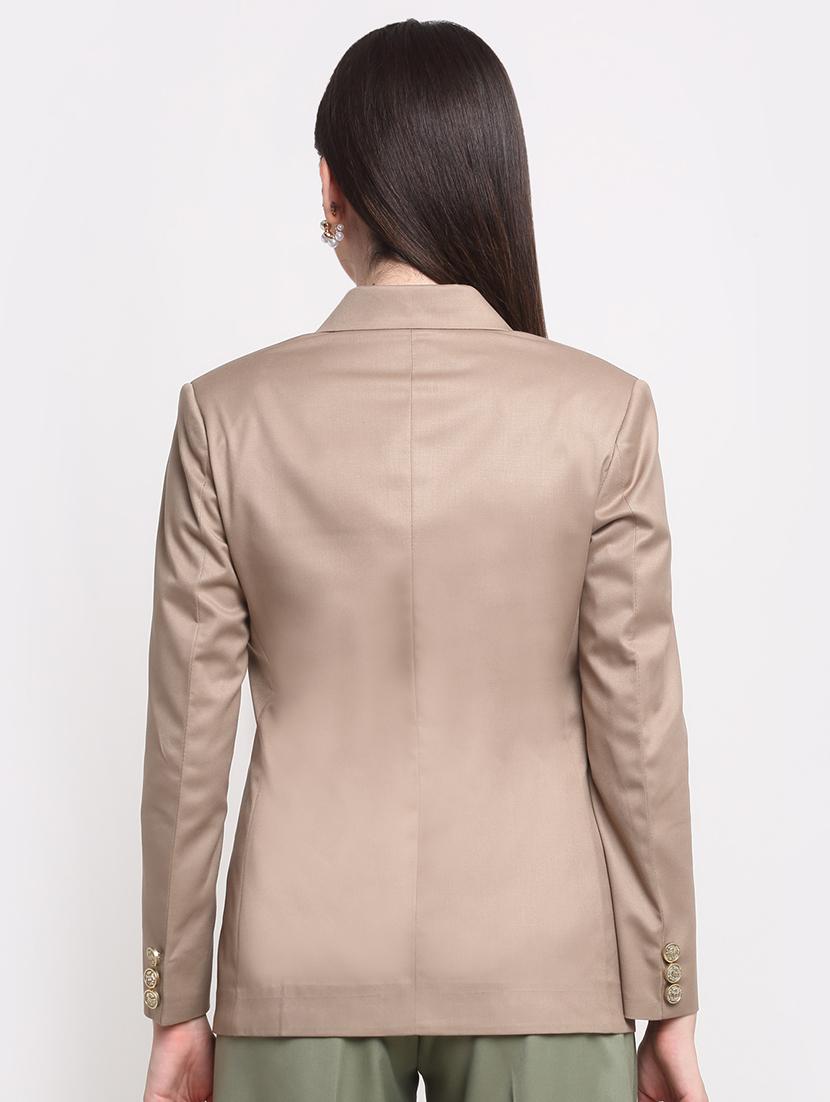 lapel neck solid formal blazer - 18462222 - Zoom Image - 3