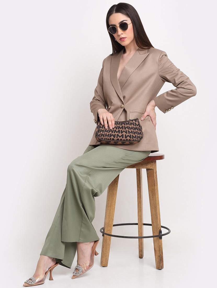lapel neck solid formal blazer - 18462222 - Zoom Image - 4